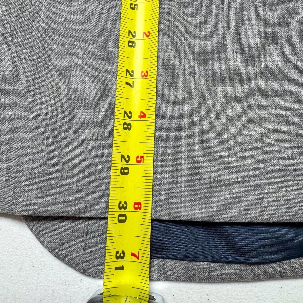 J Crew Voyager Thompson Suit Jacket Mens 40R Gray Wool Double Vent 2 Btn Classic